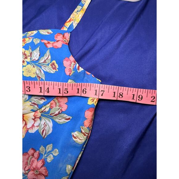 Lily Rose‎ floral high low faux wrap summer dress womens medium fairy prairie - Picture 8 of 10